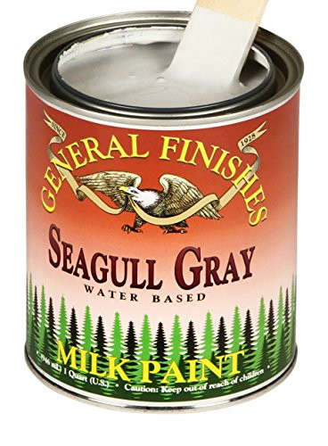General Finishes QSGG Milk Paint, 1 quart, Seagull Gray