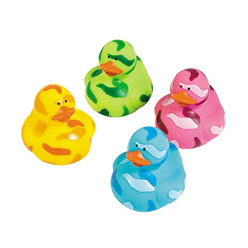 Fun Express - Camo Rubber Duckies - Toys - Character Toys - Rubber Duckies - 12 Pieces Fun Express - Camo Rubber Duckies - Toys - Character Toys - Rubber Duckies - 12 Pieces