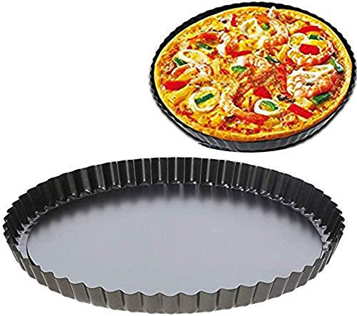 9 inch Non-stick Quiche Pan Tart Pie Pan Pizza Pan with Removable Loose Bottom 9 inch Non-stick Quiche Pan Tart Pie Pan Pizza Pan with Removable Loose Bottom