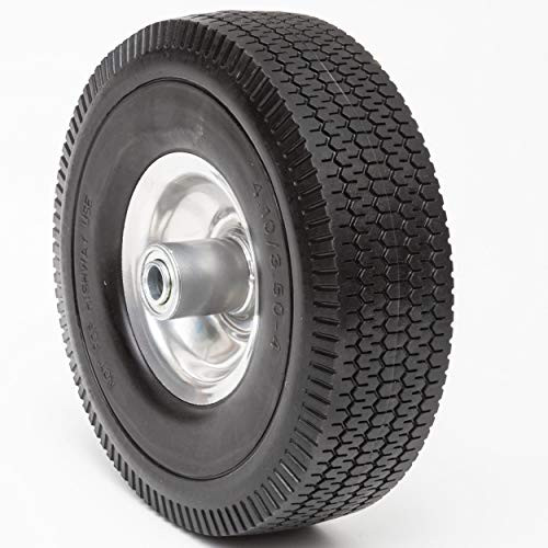 Lapp Wheels 4.10/3.50-4 Flat Free Tire, Hand Truck, Utility cart Replacement Wheel, tubeless, Size 2-1/4'' Offset hub, 5/8'' Bearing
