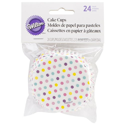 Wilton 415-2033 24 Count Round Polka Dotted Treat Cups