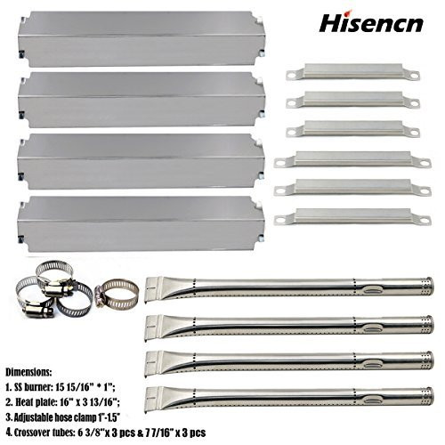 Hisencn Replacement Grill Burner Heat Plate & Crossover tube For Charbroil Commercial Series 4 Burner Gas Grill BBQ Hisencn Replacement Grill Burner Heat Plate & Crossover tube For Charbroil Commercial Series 4 Burner Gas Grill BBQ