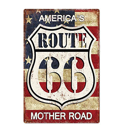 metal tin sign Route 66 America's Mother Road for Bar Cafe Garage Wall Decor Retro Vintage 7.87 X 11.8 inches metal tin sign Route 66 America's Mother Road for Bar Cafe Garage Wall Decor Retro Vintage 7.87 X 11.8 inches