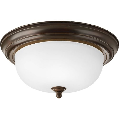 Progress Lighting P3925-20ET Med Flush Mount, 2-75-watt