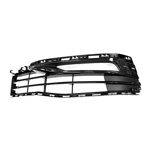2017-2019 Bmw 5 Series Front Driver Side Outer Bumper Cover Grille; For Sedan; Without M-Package; Painted Black Finish; Made Of Abs Plastic Partslink BM1038195