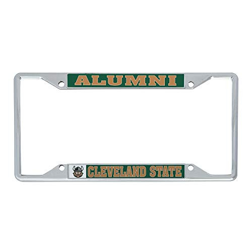 Desert Cactus Cleveland State University CSU Vikings NCAA Metal License Plate Frame for Front or Back of Car Officially Licensed (Alumni)