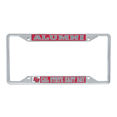 Desert Cactus California Cal State University East Bay CSUEB Pioneers NCAA Metal License Plate Frame for Front or Back of Car Officially Licensed (Alumni)