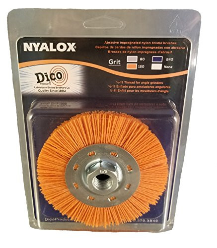 Dico 7200077 Nyalox Wheel brush, 4.5", Orange