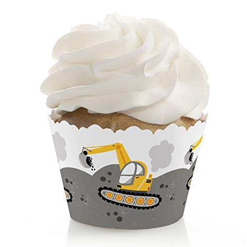 Big Dot of Happiness Dig It - Construction Party Zone - Baby Shower or Birthday Party Decorations - Party Cupcake Wrappers - Set of 12 Big Dot of Happiness Dig It - Construction Party Zone - Baby Shower or Birthday Party Decorations - Party Cupcake Wrappers - Set of 12