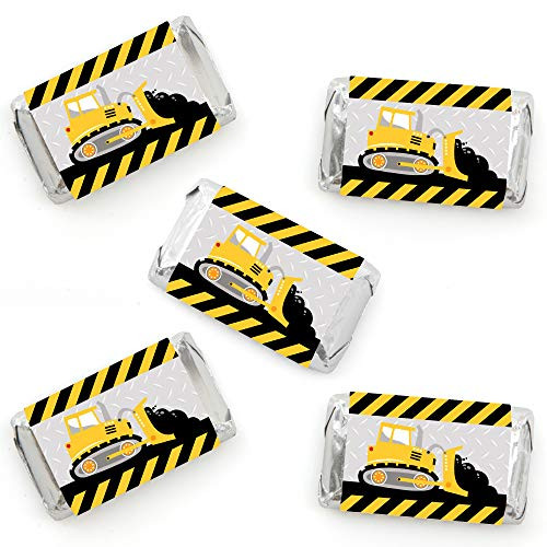Big Dot of Happiness Dig It - Construction Party Zone - Mini Candy Bar Wrapper Stickers - Baby Shower or Birthday Party Small Favors - 40 Count Big Dot of Happiness Dig It - Construction Party Zone - Mini Candy Bar Wrapper Stickers - Baby Shower or Birthday Party Small Favors - 40 Count