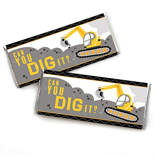 Big Dot of Happiness Dig It - Construction Party Zone - Candy Bar Wrapper Baby Shower or Birthday Party Favors - Set of 24 Big Dot of Happiness Dig It - Construction Party Zone - Candy Bar Wrapper Baby Shower or Birthday Party Favors - Set of 24