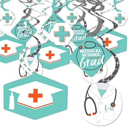Big Dot of Happiness Medical School Grad - Doctor Graduation Party Hanging Decor - Party Decoration Swirls - Set of 40 Big Dot of Happiness Medical School Grad - Doctor Graduation Party Hanging Decor - Party Decoration Swirls - Set of 40