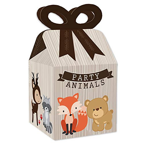Big Dot of Happiness Woodland Creatures - Square Favor Gift Boxes - Baby Shower or Birthday Party Bow Boxes - Set of 12 Big Dot of Happiness Woodland Creatures - Square Favor Gift Boxes - Baby Shower or Birthday Party Bow Boxes - Set of 12