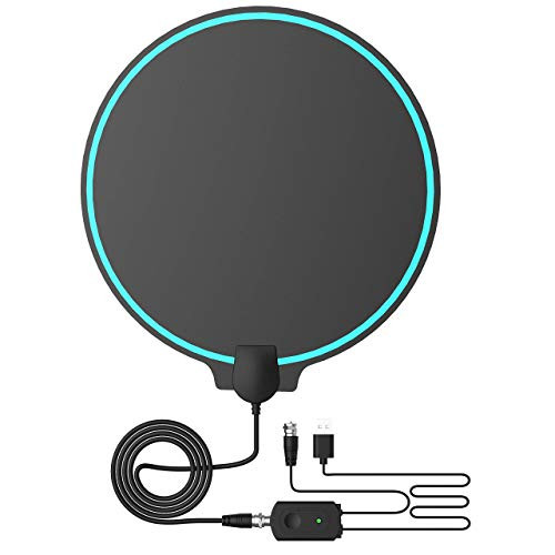 [2020] Amplified HD Digital TV Antenna 80-120 Miles Long-Range Reception Support 4K 1080p Indoor TV Digital HD Antenna Freeview Life Local Channels All Type Television Switch Amplifier Signal Booster