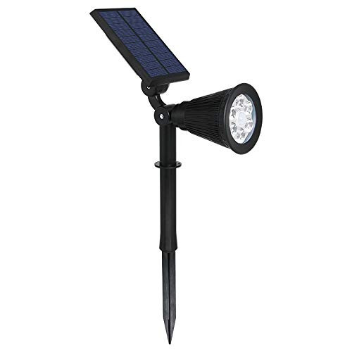Solar Lights Outdoor - Upgraded 6 LED 300 LUM Waterproof Solar Powered Landscape Spotlights - 2-in-1 Wall Light Decorative Lighting Auto On/Off for Pathway Garden Patio Yard Driveway Pool Solar Lights Outdoor - Upgraded 6 LED 300 LUM Waterproof Solar Powered Landscape Spotlights - 2-in-1 Wall Light Decorative Lighting Auto On/Off for Pathway Garden Patio Yard Driveway Pool