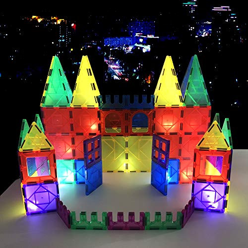 GobiDex Magnetic Tiles Building Blocks Toys,Upgrade 52PCS Magnetic Blocks for Kids Magnet Toys Set,3D Magnet Tiles Building Blocks for Kids/Toddlers/Boys and Girls