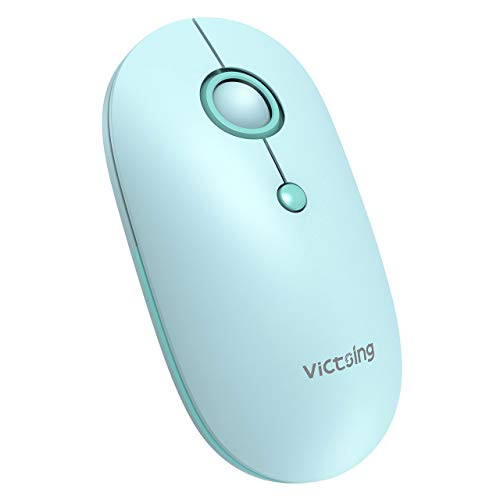 VicTsing Wireless Mouse, Mouse for Laptop 2.4G with USB Nano Receiver, Portable Silent Computer Mice 5 Adjustable DPI for Notebook, PC, Laptop, Computer, MacBook - Green