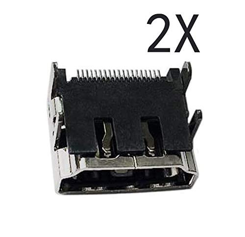 2X HDMI Port Connector Socket Replacement for Microsoft Xbox 360 Slim Console