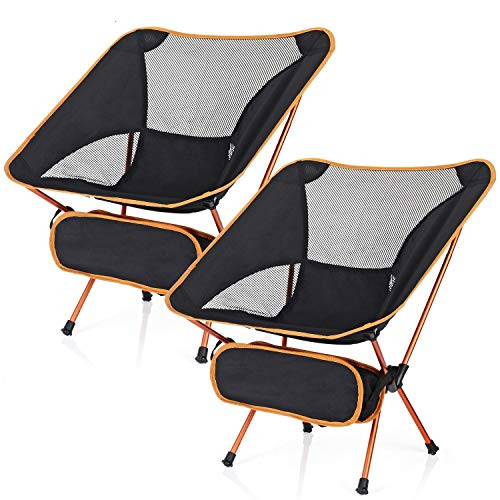 ESUP Camping Chair, Ultralight Portable Compact Folding Beach Chairs with Carry Bag for Outdoor Camping, Backpacking, Hiking (2) ESUP Camping Chair, Ultralight Portable Compact Folding Beach Chairs with Carry Bag for Outdoor Camping, Backpacking, Hiking (2)