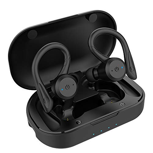 APEKX Bluetooth Headphones True Wireless Earbuds with Charging Case IPX7 Waterproof TWS Stereo Sound Earphones Built-in Mic in-Ear Headsets Deep Bass for Sport Running Black APEKX Bluetooth Headphones True Wireless Earbuds with Charging Case IPX7 Waterproof TWS Stereo Sound Earphones Built-in Mic in-Ear Headsets Deep Bass for Sport Running Black