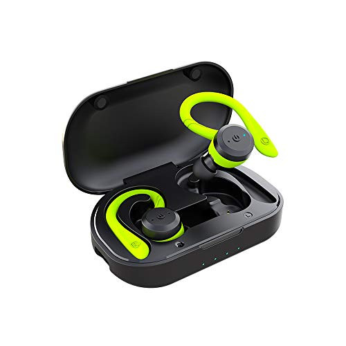 APEKX Bluetooth Headphones True Wireless Earbuds with Charging Case IPX7 Waterproof TWS Stereo Sound Earphones Built-in Mic in-Ear Headsets Deep Bass for Sport Running Green APEKX Bluetooth Headphones True Wireless Earbuds with Charging Case IPX7 Waterproof TWS Stereo Sound Earphones Built-in Mic in-Ear Headsets Deep Bass for Sport Running Green