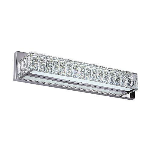 Crystal Vanity Lights, LED Crystal Wall Lights for Bathroom, Modern Vanity Lights Fixtures Over Mirror (Cool White 6000K) Crystal Vanity Lights, LED Crystal Wall Lights for Bathroom, Modern Vanity Lights Fixtures Over Mirror (Cool White 6000K)