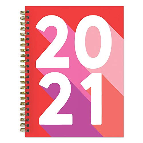 TF PUBLISHING 2021 Big Red Rose Year Medium Weekly Monthly Calendar Planner-Appointment, Agenda, Notes, Stickers, Checklist- Home/Office Planning and Organization-Premium Thick Uncoated Paper 6.5"x8"