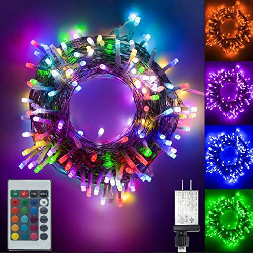 Color Changing led Christmas Lights, 200 LED 66ft Plug in Powered Multicolor Christmas Tree Lights with Remote Control for Bedroom Wedding Party Indoor Outdoor Decorations-16 Colors Color Changing led Christmas Lights, 200 LED 66ft Plug in Powered Multicolor Christmas Tree Lights with Remote Control for Bedroom Wedding Party Indoor Outdoor Decorations-16 Colors