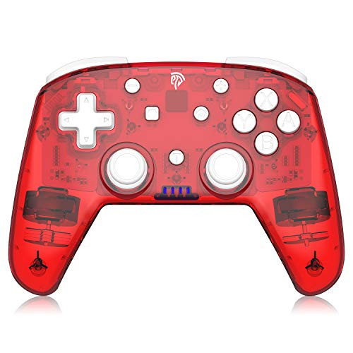 Wireless Controller for Switch Pro, EasySMX Gamepad Joypad Remote Joystick Support Nintendo Switch Console (Red)