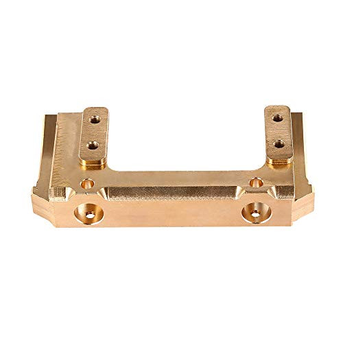 Shaluoman 1PCS Brass Front Bumper Mount Servo Stand for 1/10 RC Crawler Axial SCX10 II 90046 Upgrade Parts