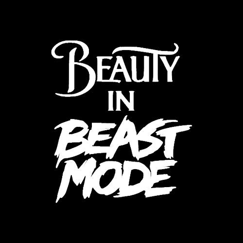 Beauty in Beast Mode NOK Decal Vinyl Sticker |Cars Trucks Vans Walls Laptop|White|5.5 x 4.8 in|NOK959 Beauty in Beast Mode NOK Decal Vinyl Sticker |Cars Trucks Vans Walls Laptop|White|5.5 x 4.8 in|NOK959