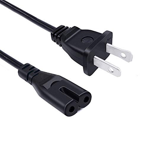 Saireed UL 2 Prong Power Cord for Polk Audio MagniFi One Subwoofer PSW125 PSW111 AM6119 AM6119-A AM6119A,Signa s2 Soundbar AC Power Cord IEC C7 Cable Replacement