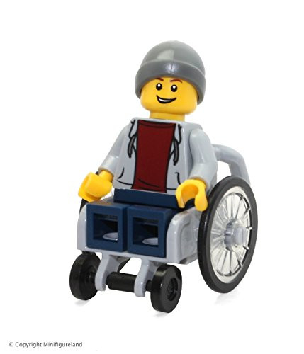 LEGO Town City Fun in the Park Minifigure - Disabled Handicapped Man in Wheelchair (60134)