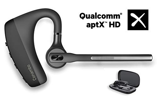 Bluetooth Headset CVC8.0 Noise Cancelling Dual Mic, Conambo Wireless Bluetooth Earpiece V5.0 Hands-Free Earphones, Compatible with iPhone and Android Cell Phones Driver/Trucker/Business Bluetooth Headset CVC8.0 Noise Cancelling Dual Mic, Conambo Wireless Bluetooth Earpiece V5.0 Hands-Free Earphones, Compatible with iPhone and Android Cell Phones Driver/Trucker/Business