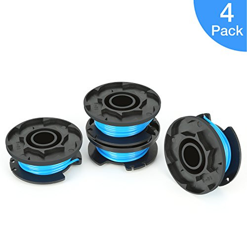SUERW Line String Trimmer Replacement Spool,[4-Pack] 0.065" Autofeed Replacement Spools for Ryobi 18V, 24V, and 40V Cordless Trimmers [4 Replacement Line Spools]