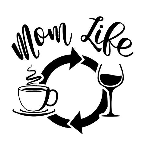 Makarios LLC Mom Life Cycle Coffee Wine Funny MKR Decal Vinyl Sticker |Cars Trucks Vans Walls Laptop|Black|5.5 x 5.3 in|MKR1023 Makarios LLC Mom Life Cycle Coffee Wine Funny MKR Decal Vinyl Sticker |Cars Trucks Vans Walls Laptop|Black|5.5 x 5.3 in|MKR1023