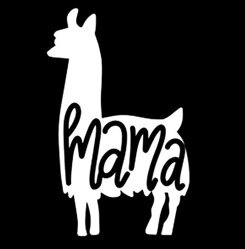 Mama Llama MKR Decal Vinyl Sticker |Cars Trucks Vans Walls Laptop|White|5.5 x 3.5 in|MKR1080 Mama Llama MKR Decal Vinyl Sticker |Cars Trucks Vans Walls Laptop|White|5.5 x 3.5 in|MKR1080