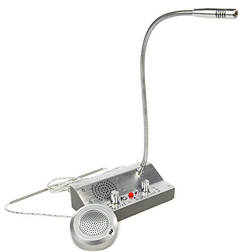 Ticket Counter Window Intercom Two Way Talk Through Window Intercom Speaker System for Bank Restaurant Hospital Clinic