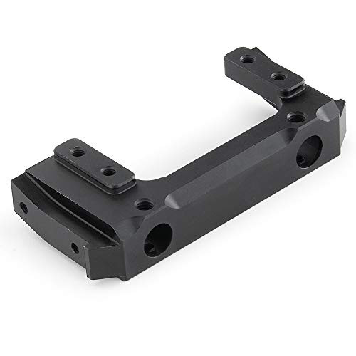 MOHERO Alloy Metal Front Bumper Mount for 1/10 AXIAL SCX10 II 90046 RC Crawler Car (Black)