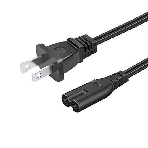 UL Listed 8.2ft 2 Prong AC Power Cord for Klipsch BAR 48 3.1, 40 Sound Bar with Wireless Subwoofer Extension Power Cord Cable Replacement