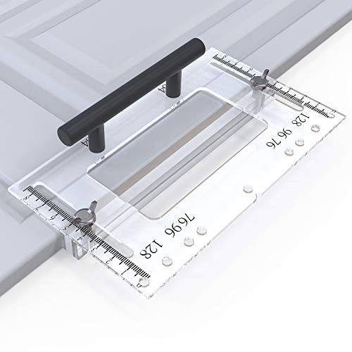 Voolan Cabinet Hardware Template - for Drawer Pull Template and Hardware Knob Handle Pull Drill Mounting