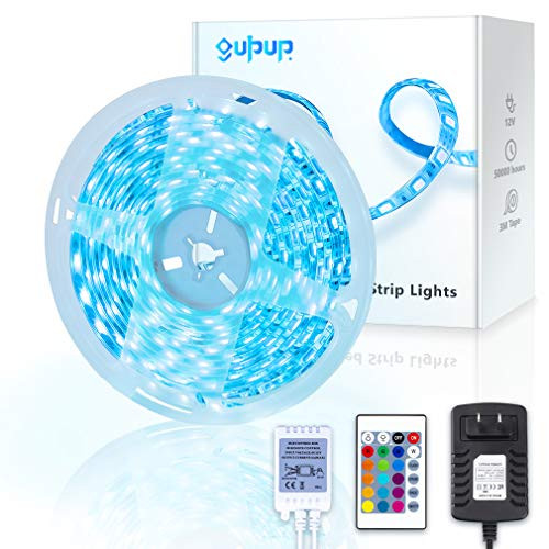 LED Strip Lights 32.8ft Gupup Flexible RGB LED Color Changing Strip Lights with Remote SMD 5050 Led Tape Lights DIY Colors for Ceiling Kitchen Party Home Decoration LED Strip Lights 32.8ft Gupup Flexible RGB LED Color Changing Strip Lights with Remote SMD 5050 Led Tape Lights DIY Colors for Ceiling Kitchen Party Home Decoration