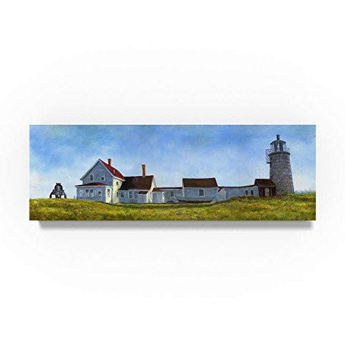 Trademark Fine Art Monhegan Island Light by John Morrow, 6x19-Inch Canvas Wall Art Trademark Fine Art Monhegan Island Light by John Morrow, 6x19-Inch Canvas Wall Art