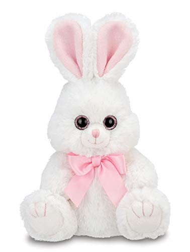 Bearington Lil' Lillie Plush Stuffed Animal White Bunny, 6 inches