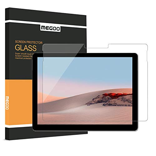MEGOO Screen Protector for Surface Go 1/2, Tempered Glass/Easy Installation/High Sensitive/Full Protection, Designed for Microsoft Surface Go Gen 1 (2018) & Gen 2 (2020)