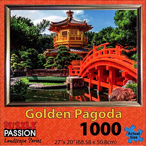 Puzzle Passion - Golden Pagoda - 1000 Piece Jigsaw Puzzle