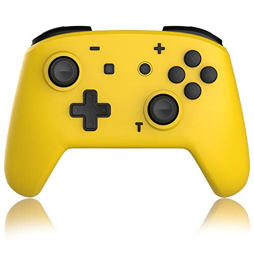 Gamepad Switch Wireless Controller for Nintendo Switch and Switch Pro Controller Remote Motion Gamepad with Dual Shock-Gyro Axis (Yellow)
