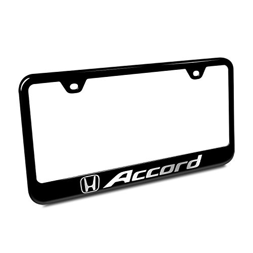 Honda Accord Black Stainless Steel License Plate Frame