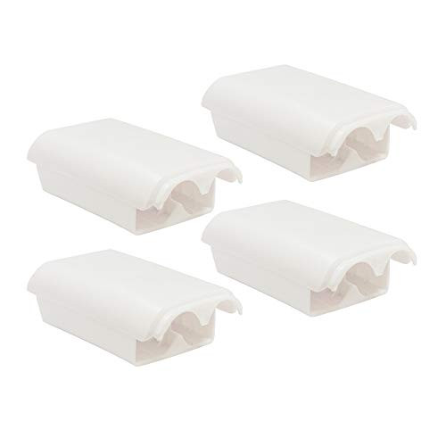 Hukado 4 Pack White Battery Cover Shell Case Replacement Compatible with Xbox 360 Wireless Controller