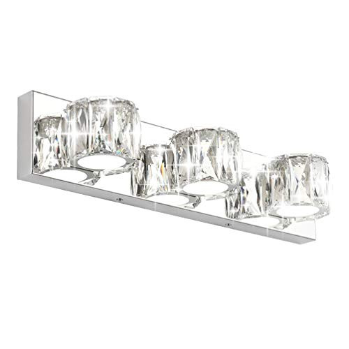 Aipsun Crystal Bathroom Vanity Lights Modern 3 Lights LED Vanity Lights for Bathroom Vanity Lighting Fixtures Over Mirror (White Lights) Aipsun Crystal Bathroom Vanity Lights Modern 3 Lights LED Vanity Lights for Bathroom Vanity Lighting Fixtures Over Mirror (White Lights)